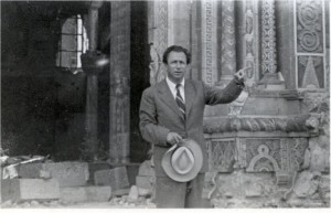 At his destroyed synagogue '49