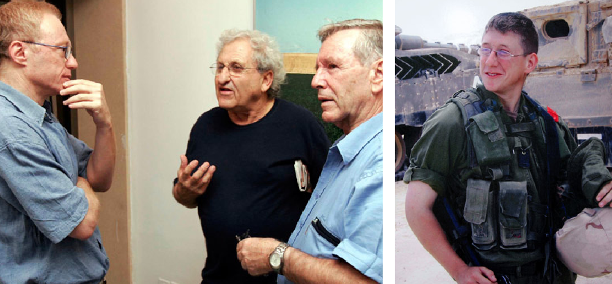 Above left: David Grossman talks with fellow Israeli writers A.B. Yehoshua and Amos Oz during a press conference where they publicly urged the government to end the war in Lebanon on August 10, 2006 in Tel Aviv. Two days later, Grossman’s son, Israeli army Staff Sergeant Uri Grossman, aged 20 (above right), was killed by an anti-tank missile in a major ground offensive against Hezbollah fighters in southern Lebanon. © Getty Images