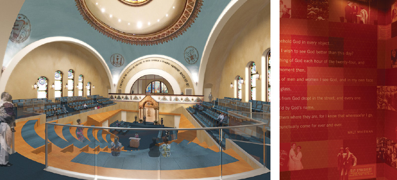 Modern day synagogues feature modern day architecture. 